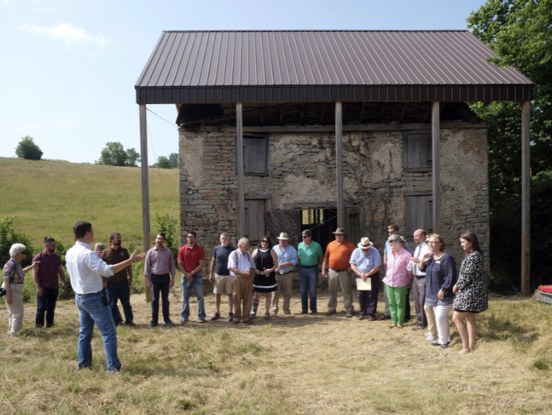 group of people learning about Great Crossings