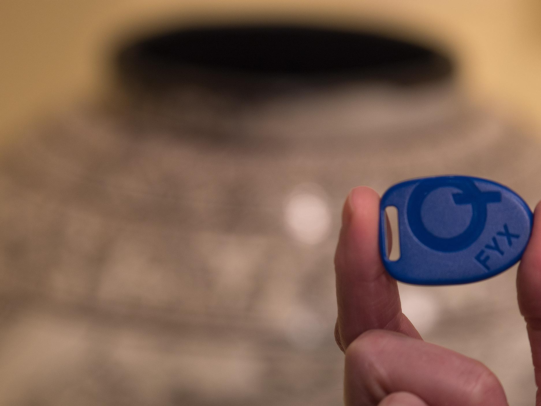 Close-up of iBeacon