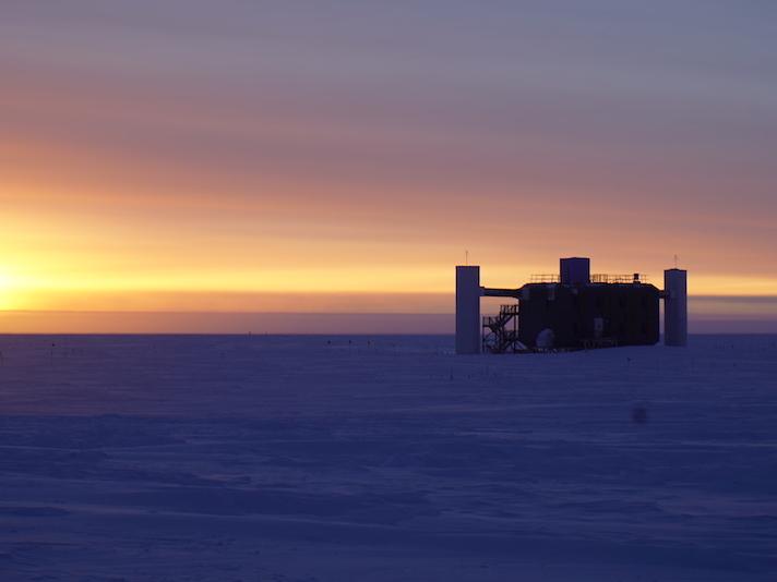 IceCube Lab at sunset