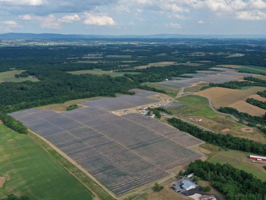 Aerial View of the Nittany 3 solar array