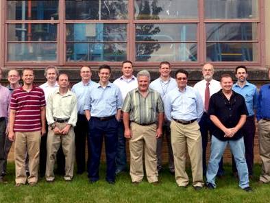 A group shot of the pump development team