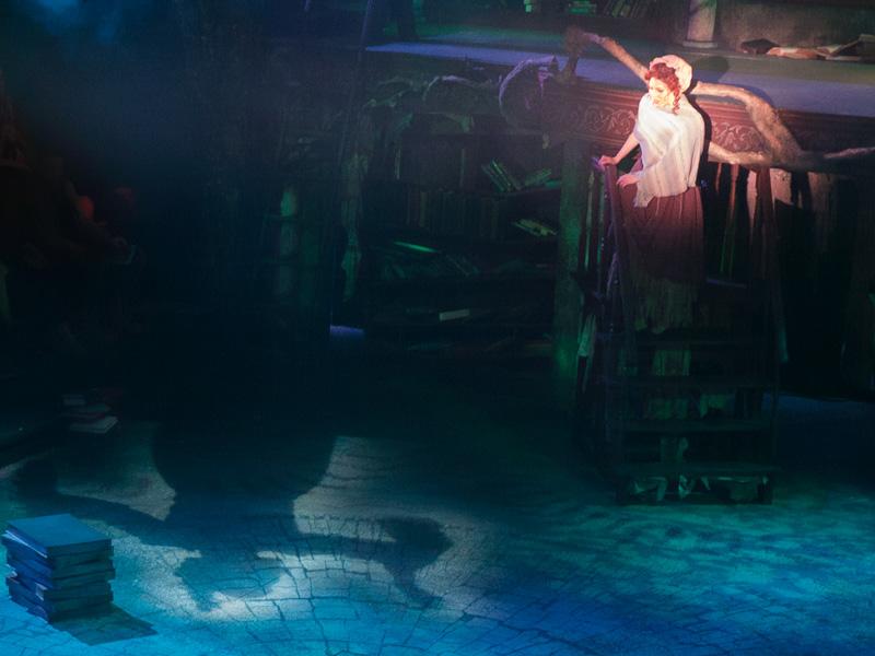 Cinderella and a projection of her mother 
