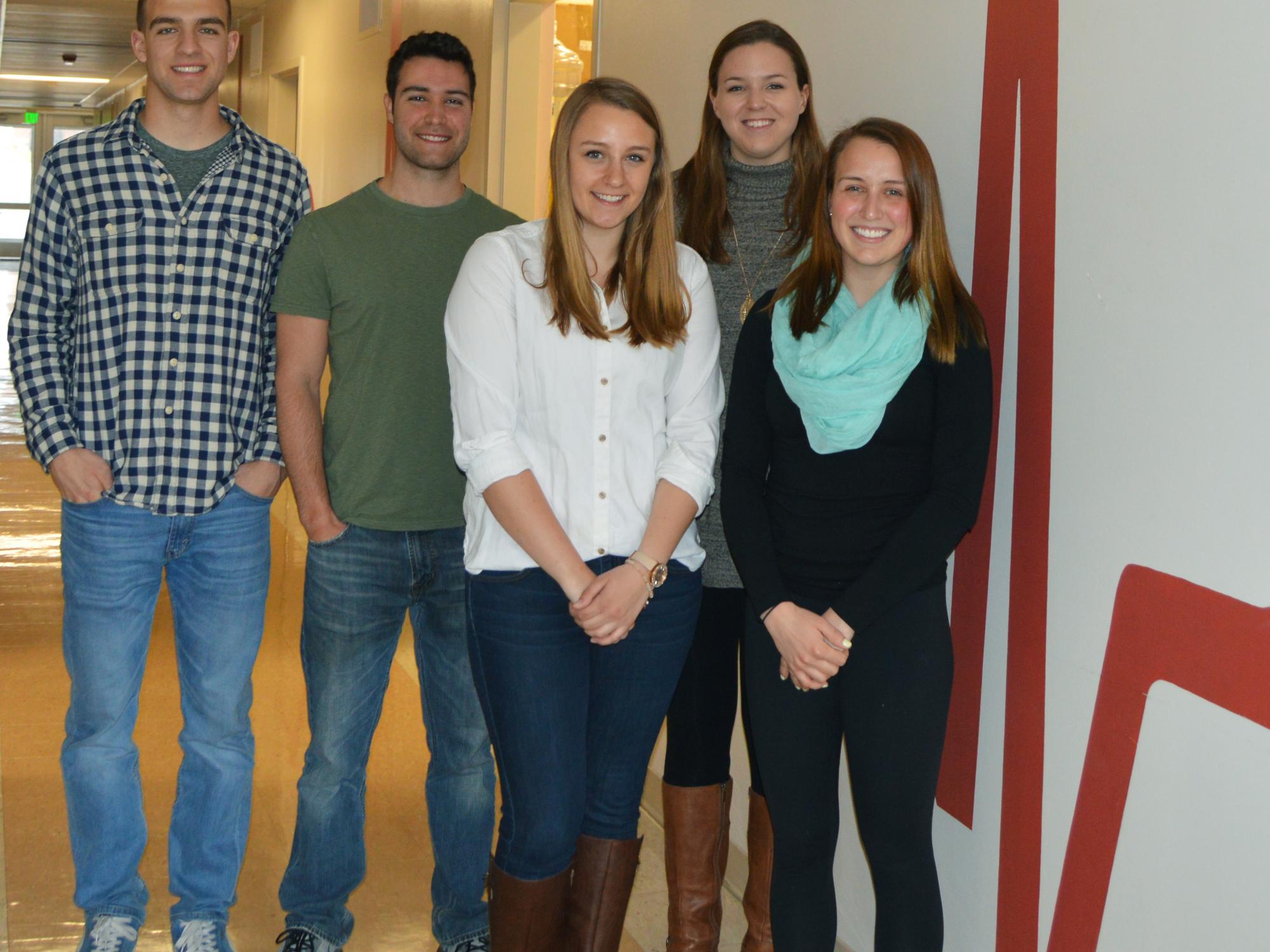 Senior engineering students working with the Reed family- group photo 