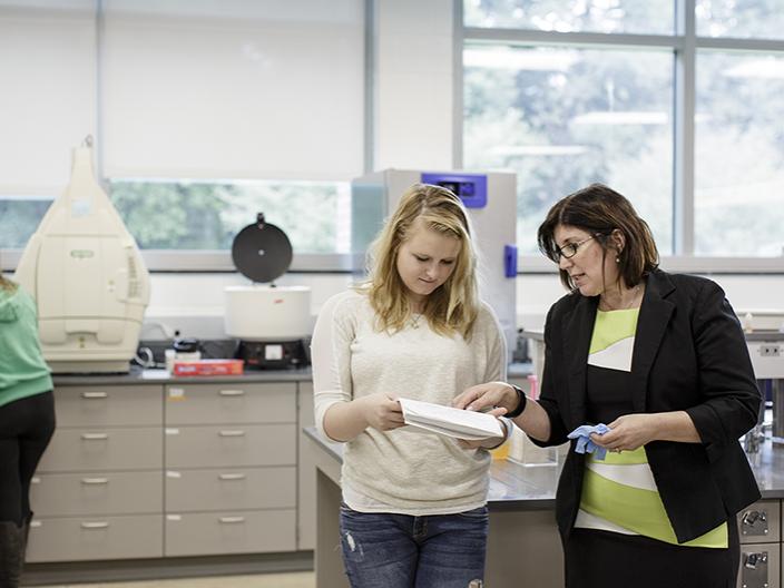professor helping student