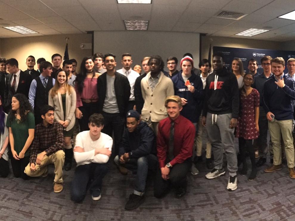 Group of students who presented