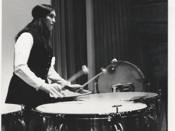 Timpanist Carol Lindsay, 1973