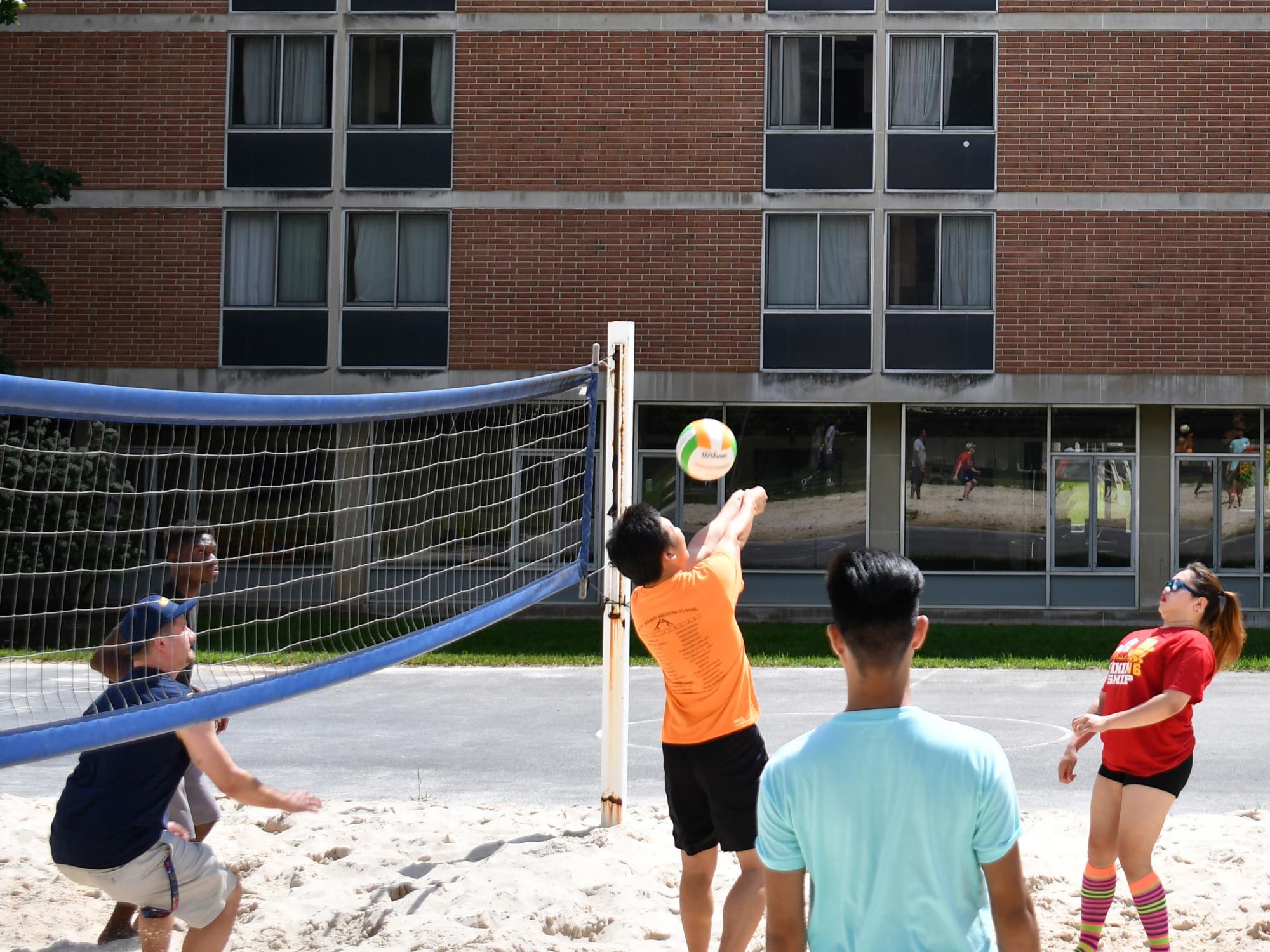 Pick-up volleyball game