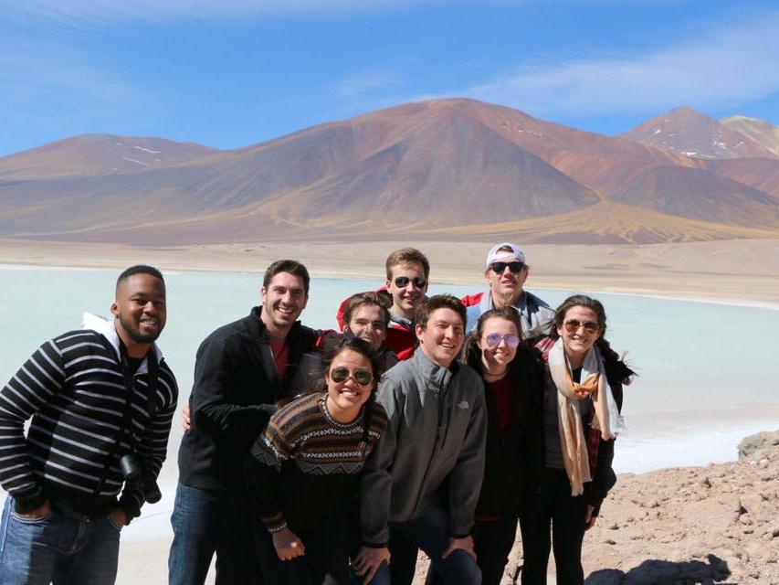 Robinson Laventure visits Chilean mountains during his internship with TakeaHand