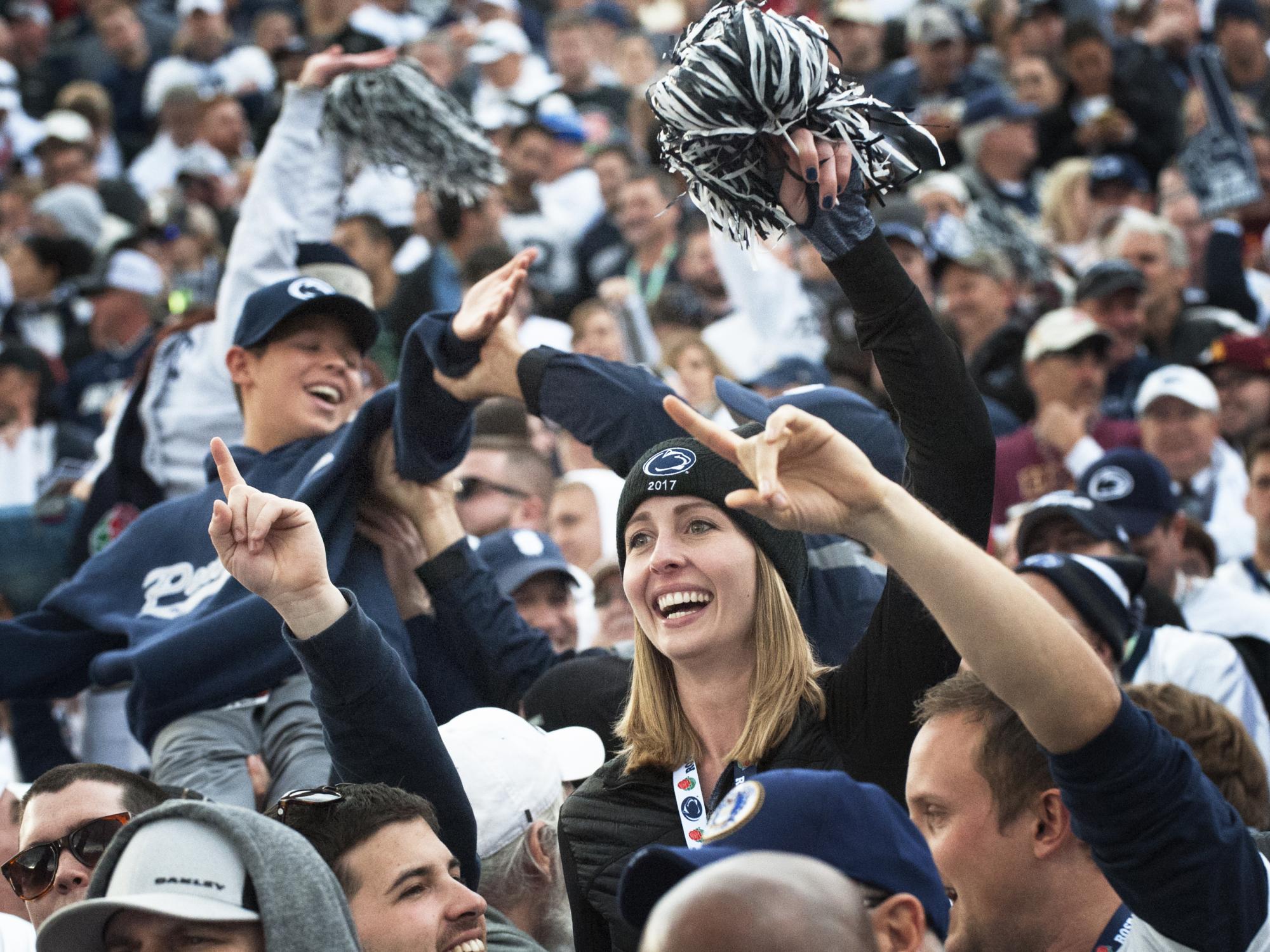 Fans at Rose Bowl
