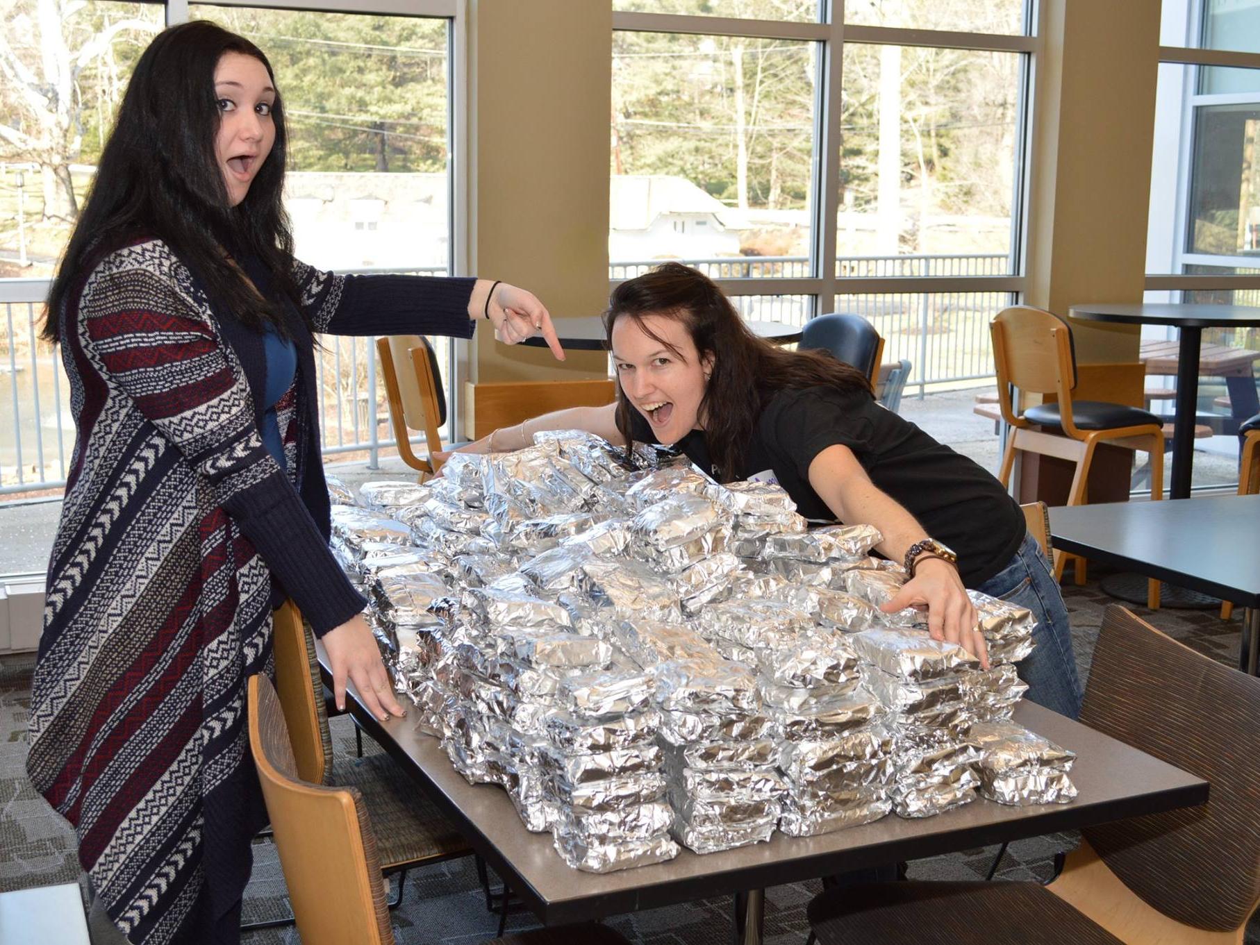 Abington day of service sandwiches