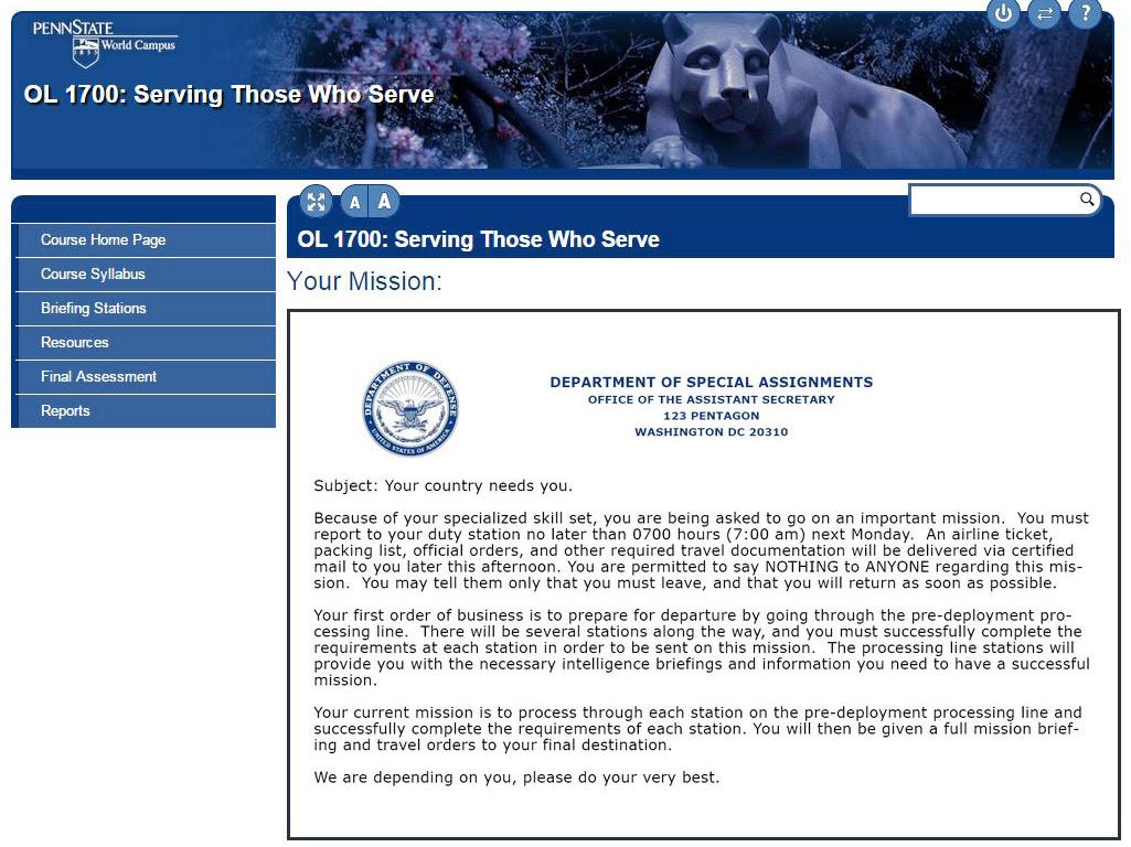 Serving Those Who Serve screenshot