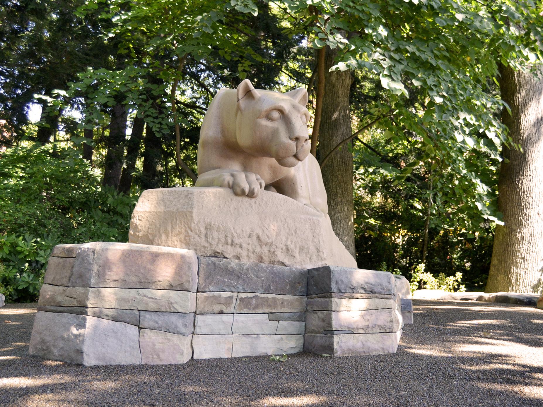 Nittany Lion shrine at University Park in September 2013