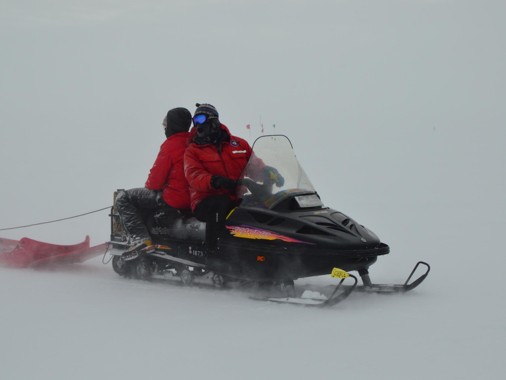 snow machine in Antarctica