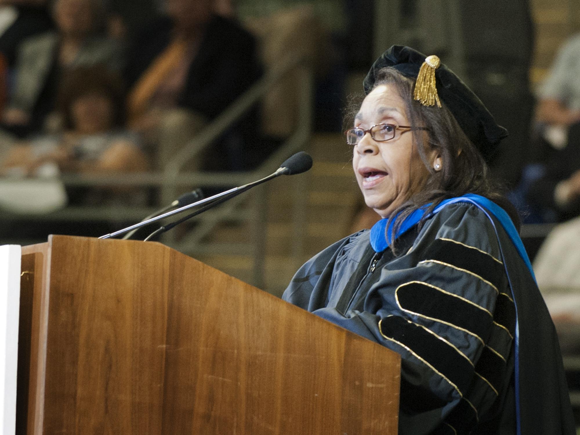 Commencement speaker Dr. Shirley Malcom