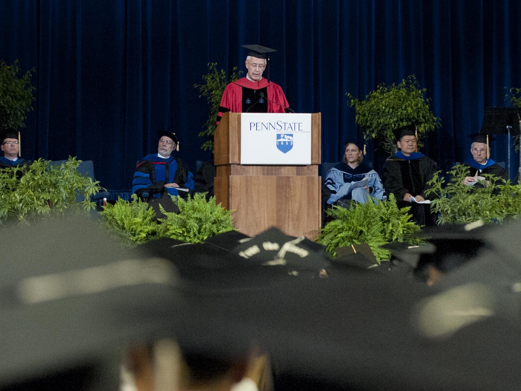 Dean welcomes guests to commencement