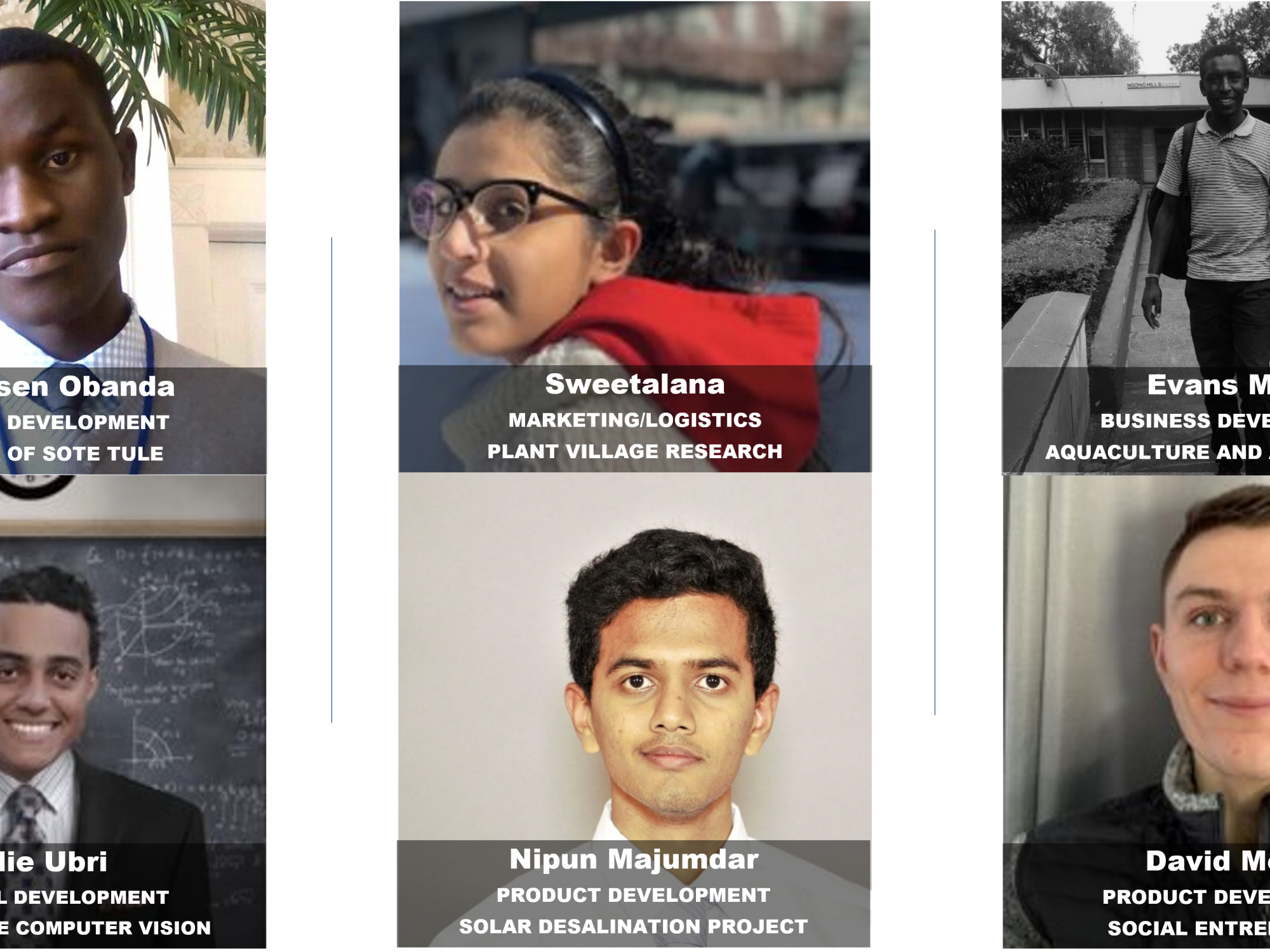A screenshot image of the six members of 42MORO Co