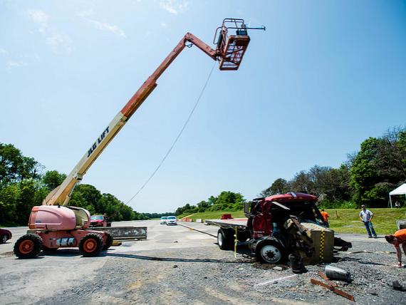 Crash test results at LTI test track