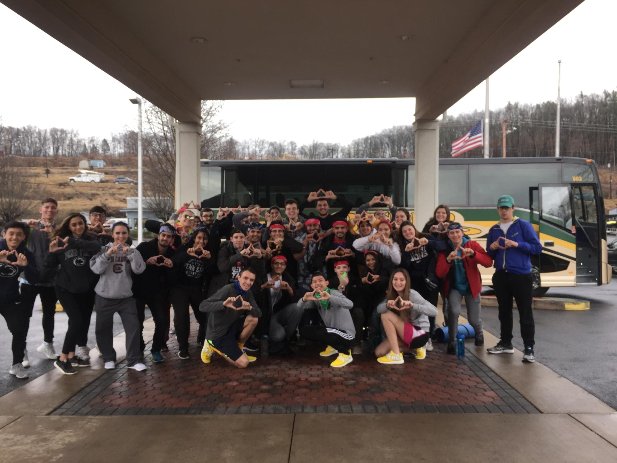 group of THON students at BJC