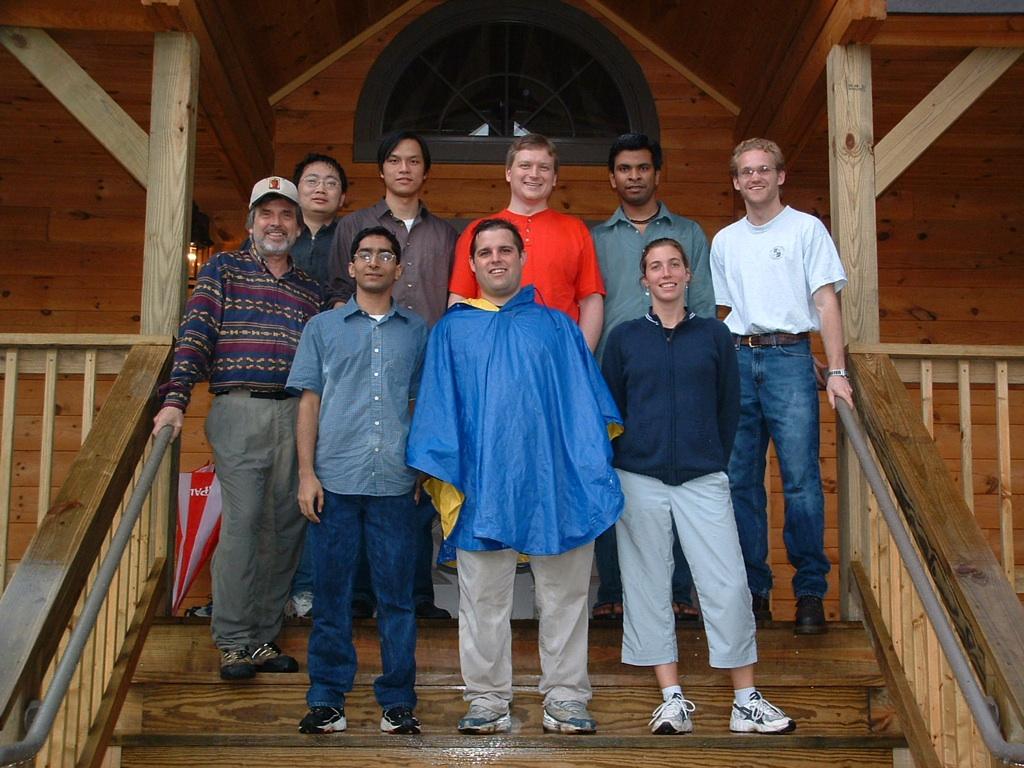 Duffy with students