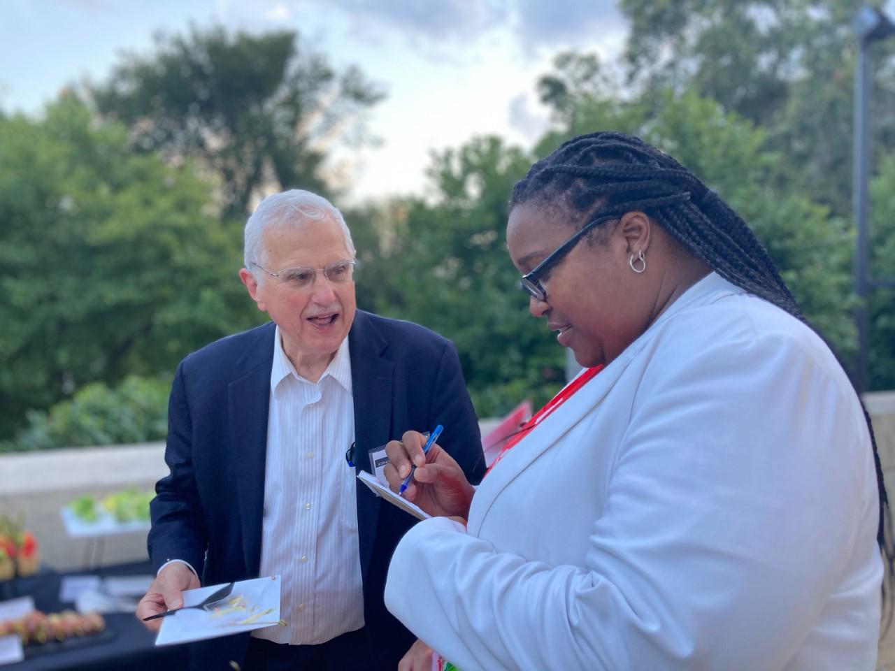 Dr. Bruce Alberts, former president of NAS and Starlette Sharp