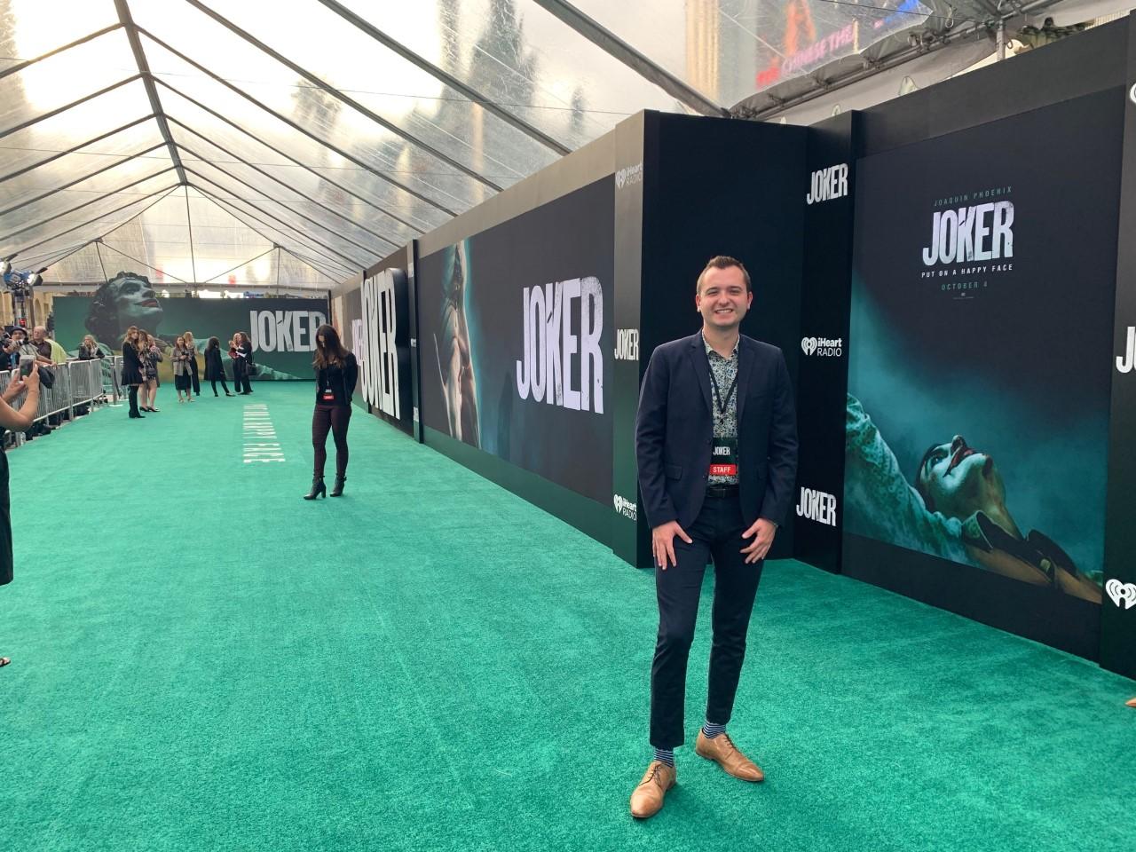 Nick Shugars at film premiere